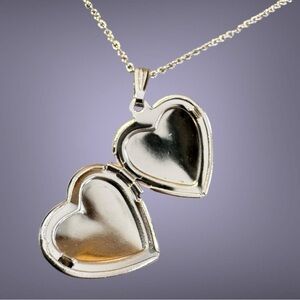 Fashion Jewelry Silver Heart Locket Necklace